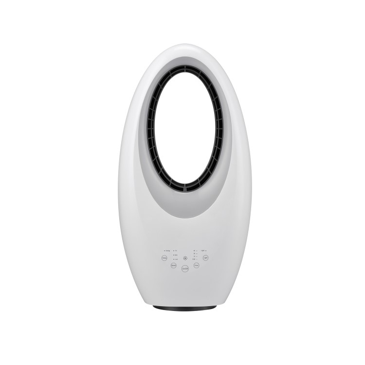 GRADE A1 - electriQ eiQ-AM09 2kW SmartApp  Bladeless Fan Heater -  Alexa Google Home enabled