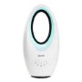 GRADE A1 - electriQ SmartApp Bladeless Fan Cooling and Heating 2kW with Optional Mood Light