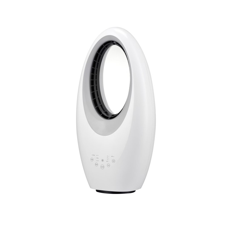GRADE A1 - electriQ eiQ-AM09 2kW SmartApp  Bladeless Fan Heater -  Alexa Google Home enabled