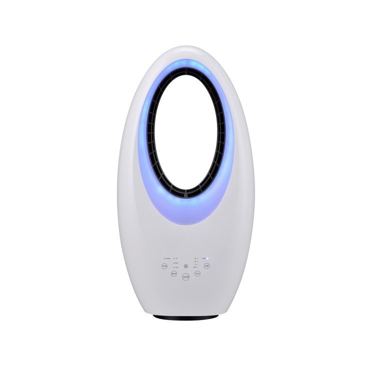 GRADE A1 - electriQ eiQ-AM09 2kW SmartApp  Bladeless Fan Heater -  Alexa Google Home enabled