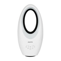 GRADE A1 - electriQ eiQ-AM07 Quiet 24 inch Bladeless Tower Fan with Mood Light