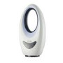 electriQ 24 Inch Bladeless Tower Fan with Mood Light - Black