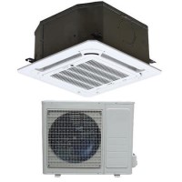 GRADE A1 - As new but box opened - 18000 BTU 5kW Compact Ceiling Cassette Super DC Inverter Air Conditioner with Heat Pump