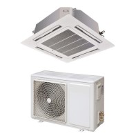 electriQ Super Slim 24000 BTU Ceiling Cassette Air Conditioner with Heating Function
