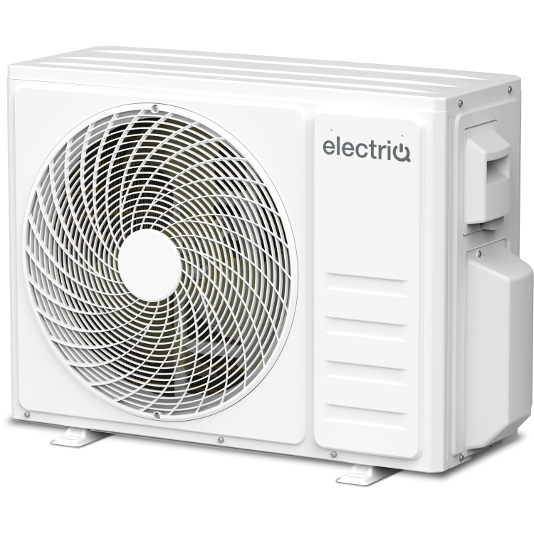 electriQ iQool Multi-Split 2 x 12000 BTU Smart Wall Mounted Air Conditioner with Heat Pump - Pipe Kits Included - Black