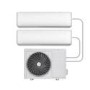 Refurbished electriQ iQool Multi-Split 2 x 12000 BTU Smart Wall Mounted Air Conditioner with Heat Pump - Pipe Kits Included