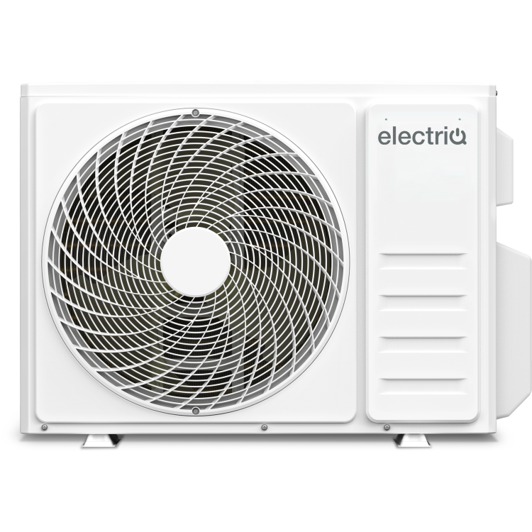 electriQ iQool Multi-Split 2 x 9000 BTU Smart Wall Mounted Heat Pump Air Conditioner Bundle - Two Indoor Units Single Outdoor Unit and Pipe Kits Included - Black