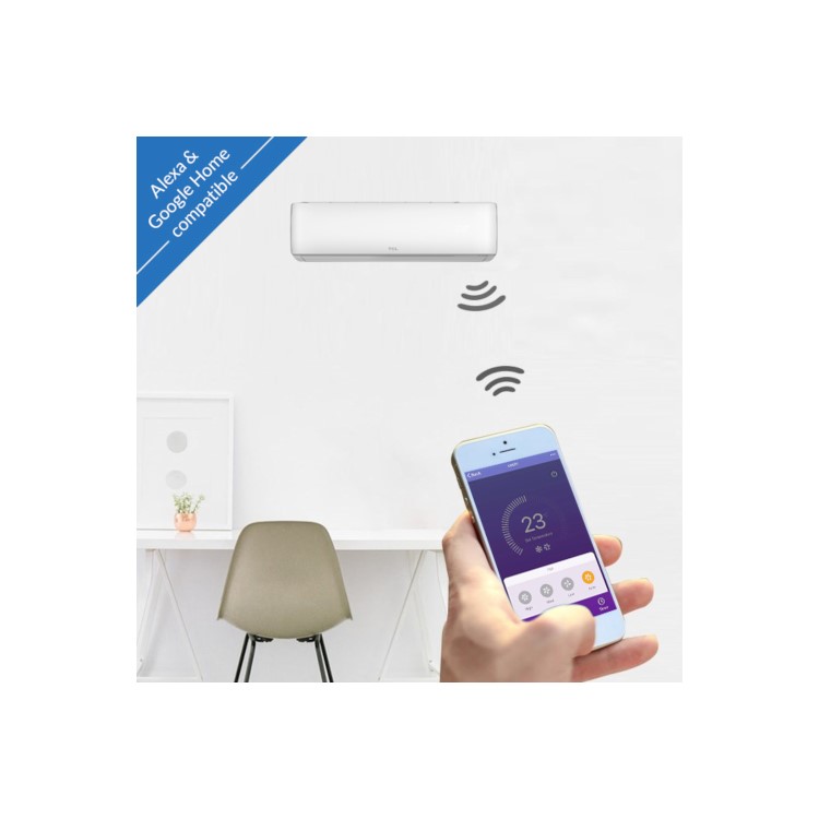 electriQ iQool Multi-Split 2 x 9000 BTU Smart Wall Mounted Air Conditioner with Heat Pump - Pipe Kits Included