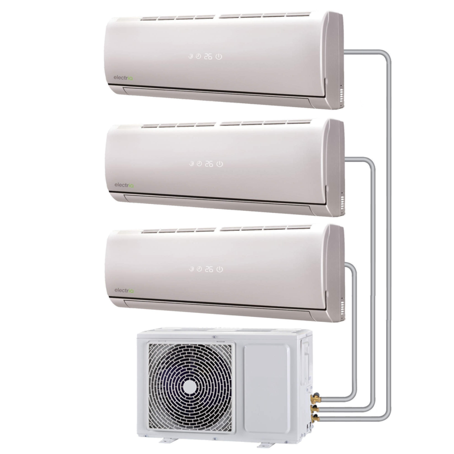Buy Multisplit 27000 BTU Smart Inverter Air Conditioner system with three 9000 BTU indoor units