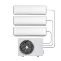 Refurbished electriQ Iqool Multi-Split 3 x 9000 BTU Smart Wall Mounted Heat Pump Air Conditioner Bundle - Pipe Kits Included