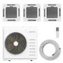 electriQ iQool Multi-Split 2 x 18000 BTU / 1 x 12000 BTU Smart Ceiling Cassette Air Conditioner with Heat Pump - 5m Pipe Kit Included