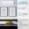 IQool Plus 12000 BTU Smart A+++ Wall Split Air Conditioner with Heat Pump and 5-Meter Pipe Kit Included