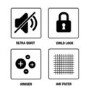 electriQ iQool 24000 BTU WiFi Smart A++ Wall Split Air Conditioner with Heat Pump and 5-Meter Pipe Kit Included - Black