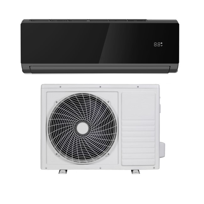 electriQ iQool 9000 BTU Wall Mounted Air Conditioner with Heating Function - Black