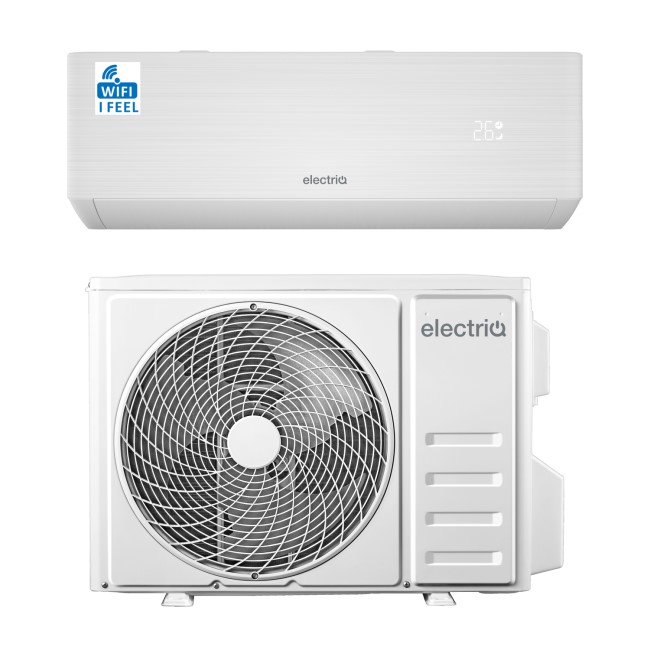 IQool Plus 9000 BTU Smart A+++ Wall Split Air Conditioner with Heat Pump and 5-Meter Pipe Kit Included