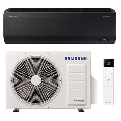 Samsung Premium AI Wind-Free Smart 9000 BTU A+++ Wall Mounted Air Conditioner with Heat Pump - Black