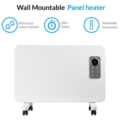 Buy GRADE A3 electriq 1000W Slim Wall Mountable Panel Heater