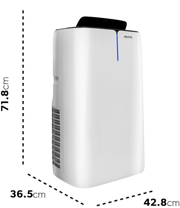 electriQ Ecoslient14 dimensions.